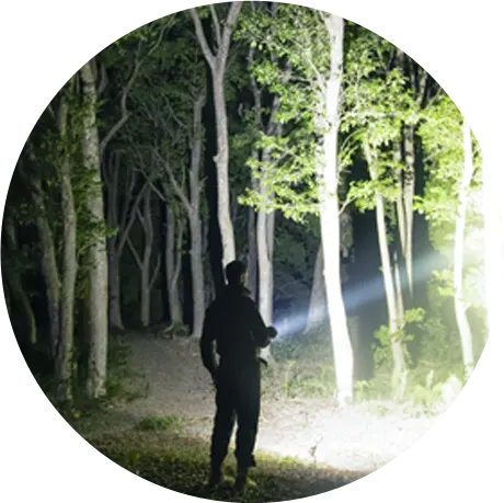 Iluminación al aire libre para la búsqueda