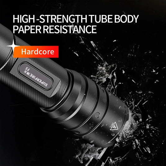 SUPERFIRE F3 Lúmenes 530 Linterna Táctica Recargable Zoomable