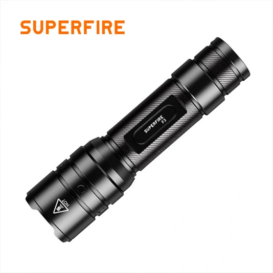 SUPERFIRE F3 Lúmenes 530 Linterna Táctica Recargable Zoomable