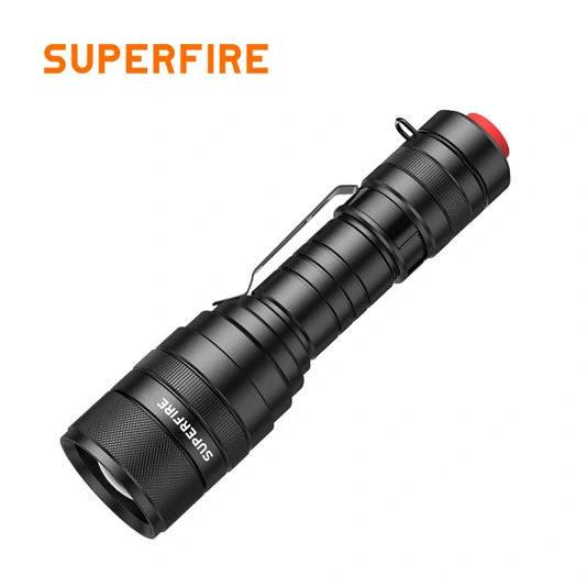SUPERFIRE F5 Lúmenes 1100 Linterna Táctica Zoomable