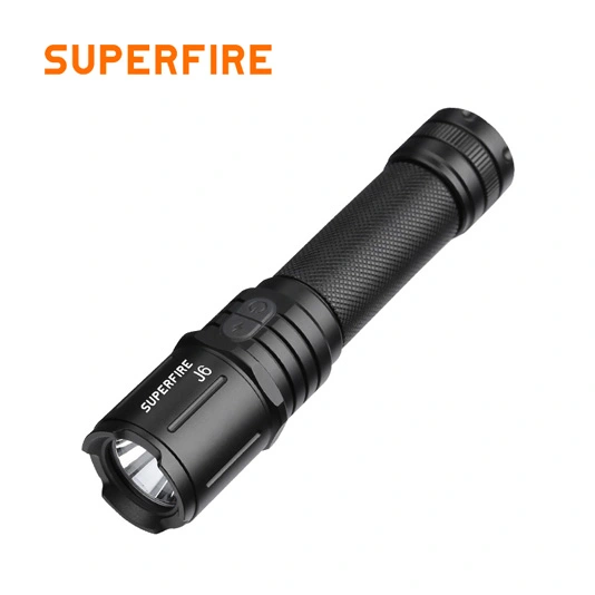 SUPERFIRE J6 Lúmenes 270 Linterna LED táctica impermeable de emergencia