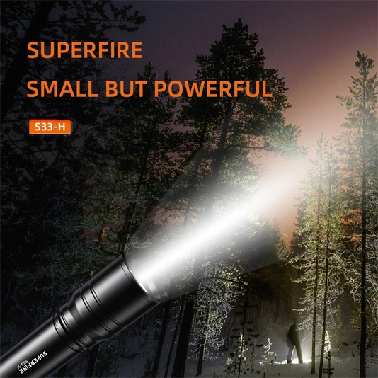 SUPERFIRE S33-H Linterna táctica pequeña de 310 lúmenes
