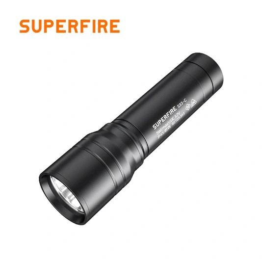 SUPERFIRE S33-C Linterna de bolsillo táctica brillante de 209 lúmenes
