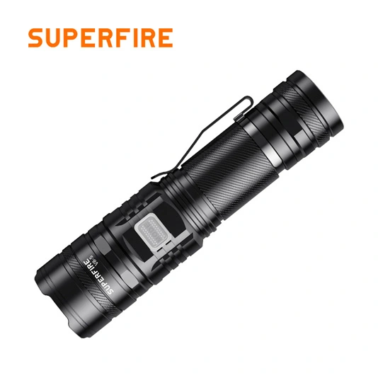 SUPERFIRE V8-S 2000 lúmenes linterna táctica recargable