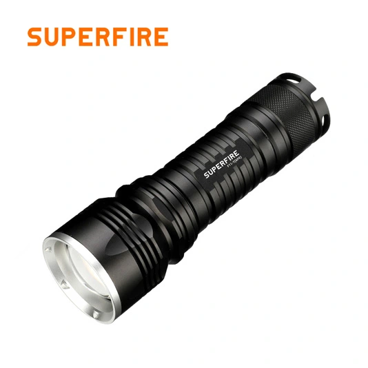 SUPERFIRE F11-T 10W Cree LED Linterna de zoom recargable