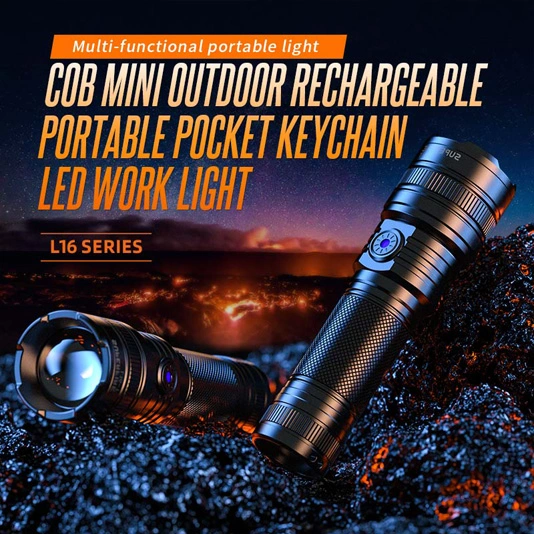 Linterna de zoom telescópico recargable SUPERFIRE L16-T/L16-X