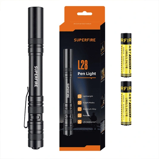 Linternas de pluma de 121 lúmenes SUPERFIRE L28/X18