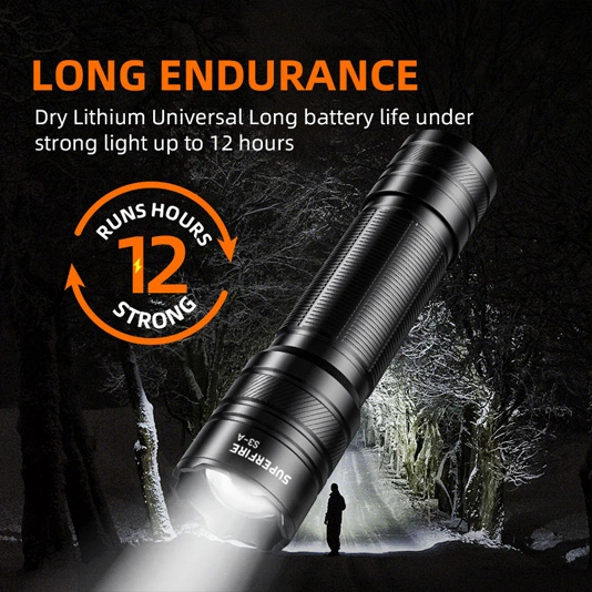 SUPERFIRE S3-A 146 lúmenes mini linterna EDC