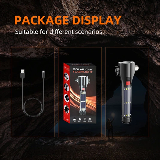 Linternas multifunción recargables solares SUPERFIRE D30