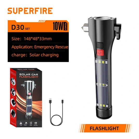 Linternas multifunción recargables solares SUPERFIRE D30