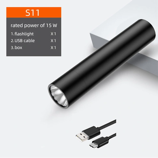 SUPERFIRE S11-P50 900 lúmenes mini USB linterna recargable