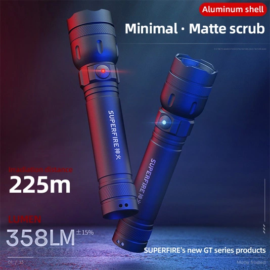 SUPERFIRE GTS6 Super brillante linterna LED pequeña
