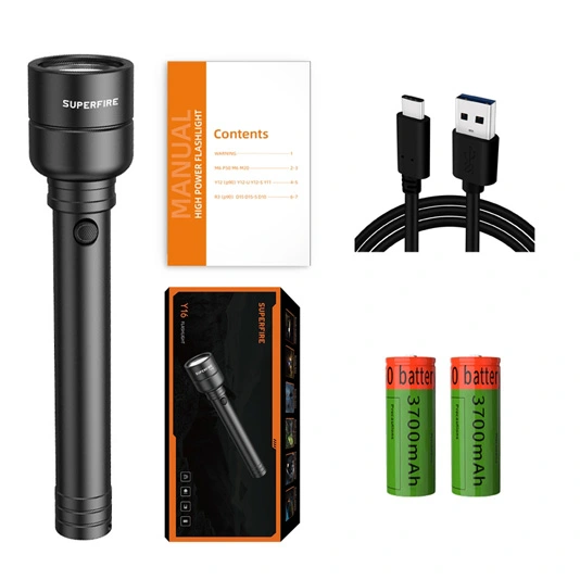 SUPERFIRE Y16 Lúmenes 1700 Linterna LED de alta potencia