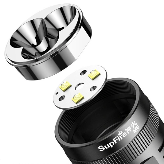 Linterna de alta potencia SUPERFIRE M6 3000Lm