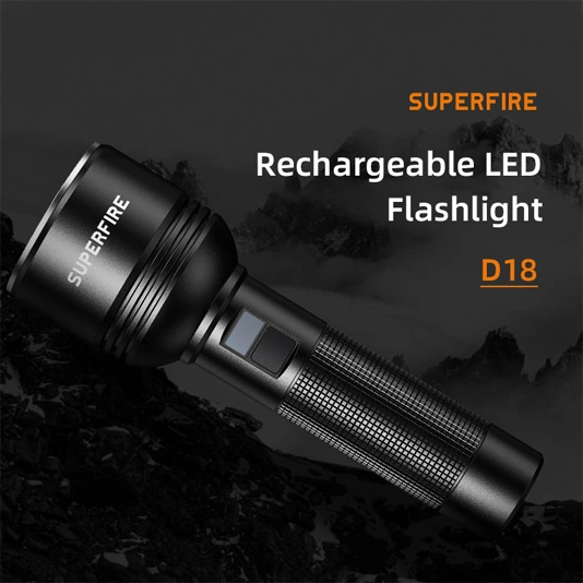 Linterna de alto rendimiento SUPERFIRE D18