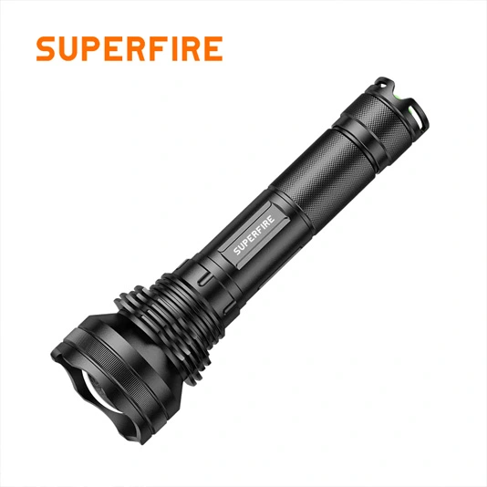 SUPERFIRE L3-P90 2700 lúmenes 36W Linterna recargable LED con zoom