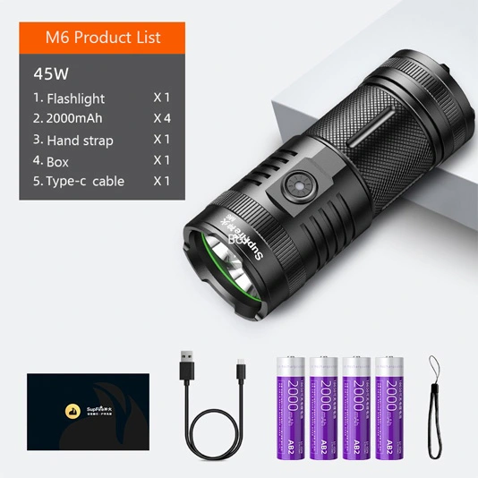 Linterna de alta potencia SUPERFIRE M6 3000Lm