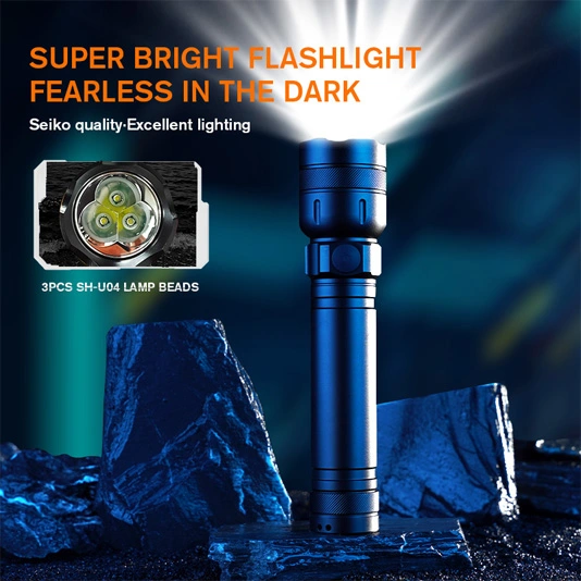 Linterna de celda seca superbrillante SUPERFIRE L27 recargable