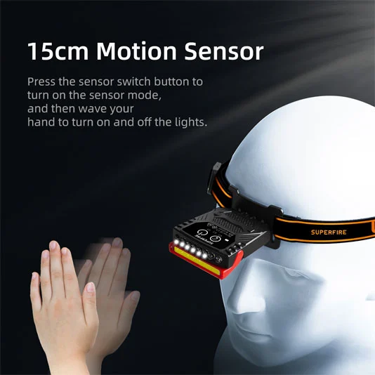 Luz de tapa del sensor SUPERFIRE CL01