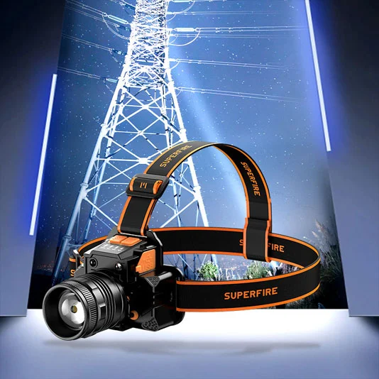 Faro de zoom recargable SUPERFIRE HL58