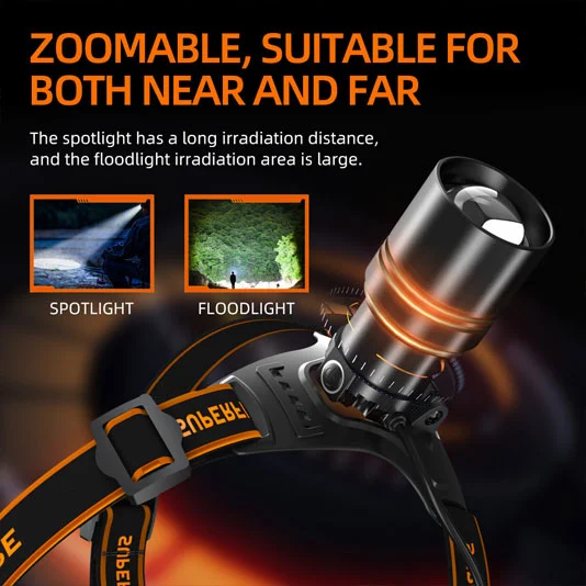 Faro LED con zoom SUPERFIRE HL71
