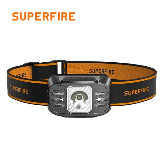 Antorcha de cabeza con sensor de movimiento serie SUPERFIRE HL75