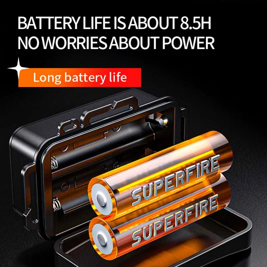 Faro LED de alta potencia recargable SUPERFIRE HL60