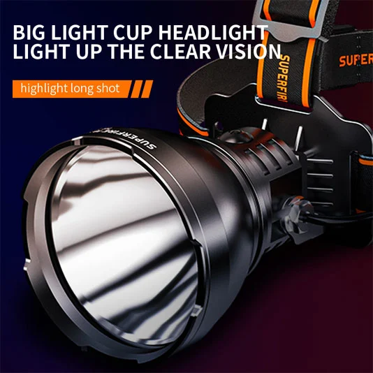 Faro LED de alta potencia recargable SUPERFIRE HL60