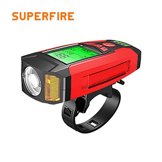 Luz de bicicleta con bocina SUPERFIRE BM01