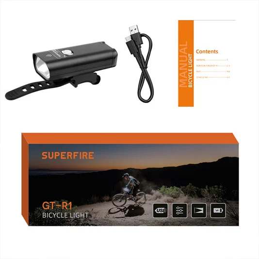 Faros de bicicleta con haz GT-R1 SUPERFIRE