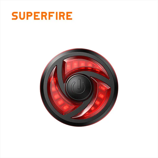 Luz de cola de bicicleta inteligente a prueba de agua SUPERFIRE BTL02