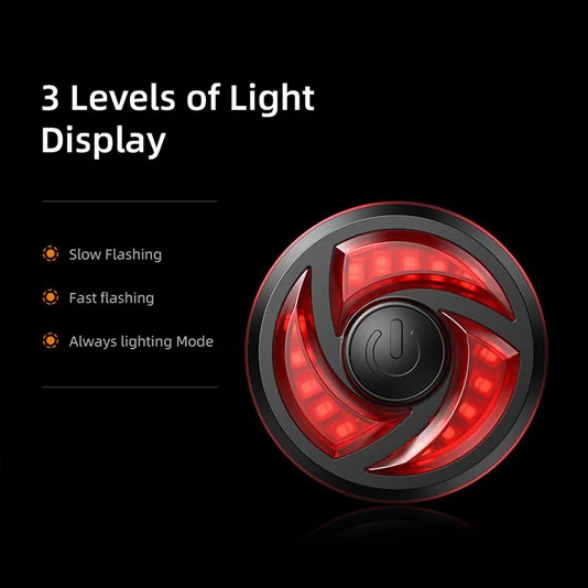 Luz de cola de bicicleta inteligente a prueba de agua SUPERFIRE BTL02