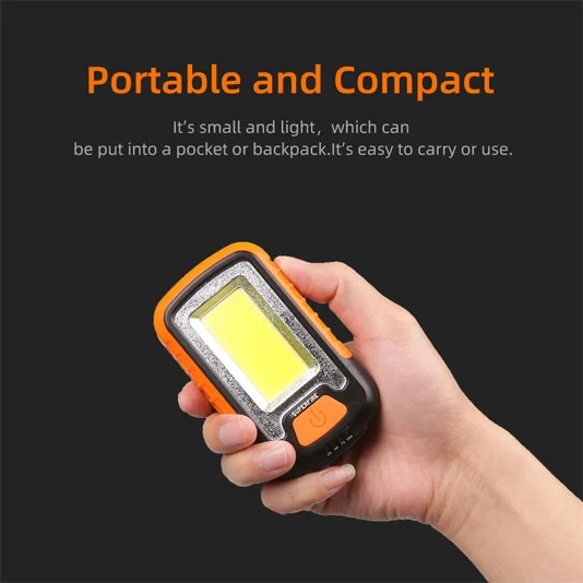 SUPERFIRE G21 recargable COB impermeable mini portátil luz de trabajo LED