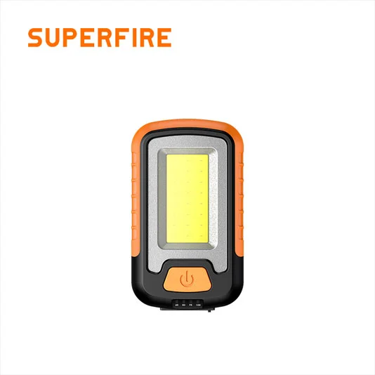 SUPERFIRE G21 recargable COB impermeable mini portátil luz de trabajo LED