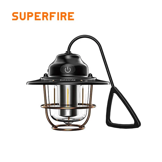 Linterna de acampada de carga USB SUPERFIRE T57