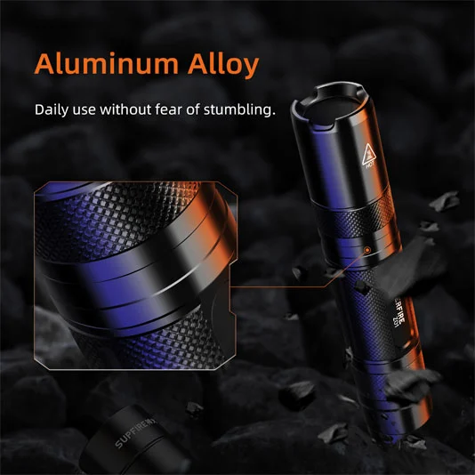 SUPERFIRE Z01 Recargable 365nm Antorcha UV