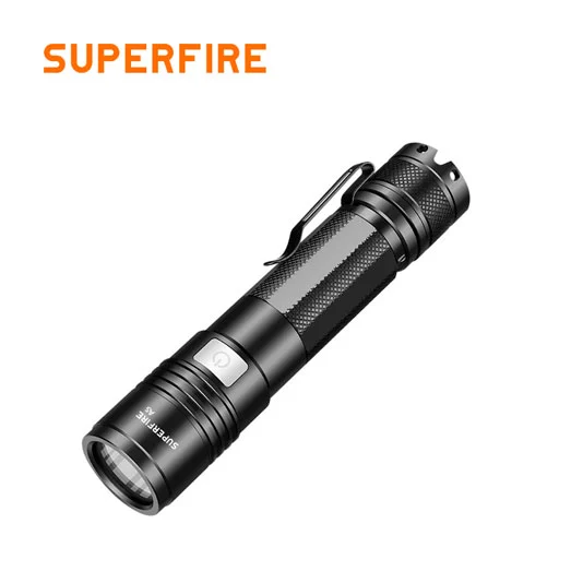 SUPERFIRE A5 395nm impermeable pequeña Luz de mano negro UV antorcha