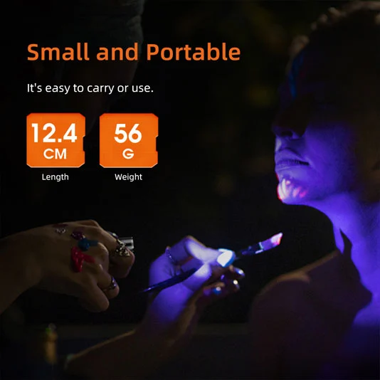 SUPERFIRE Z01 Recargable 365nm Antorcha UV