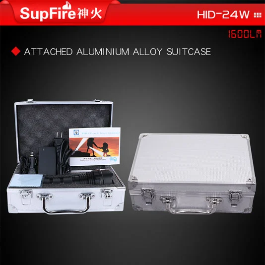 Linterna de xenón SUPERFIRE HID 24W 1600 Lumen