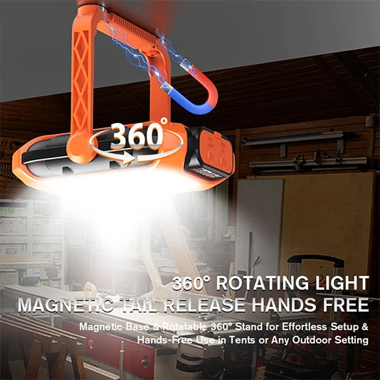 Luz DE TRABAJO magnética solar SUPERFIRE GM05