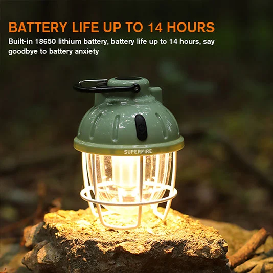 Linterna LED de camping SUPERFIRE T61