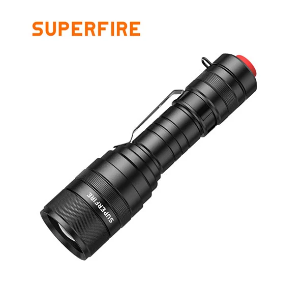 SUPERFIRE F5 Lúmenes 1100 Linterna Táctica Zoomable