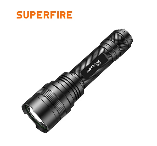 Linterna táctica recargable SUPERFIRE C8-H 1200 lúmenes