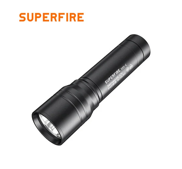 SUPERFIRE S33-C Linterna de bolsillo táctica brillante de 209 lúmenes