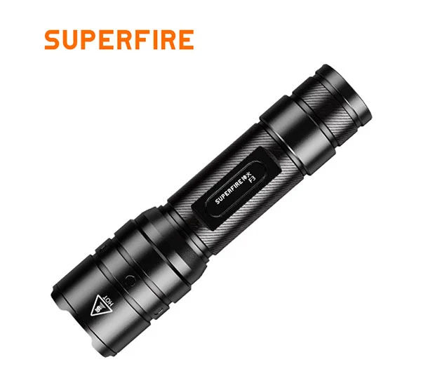 SUPERFIRE F3 Lúmenes 530 Linterna Táctica Recargable Zoomable