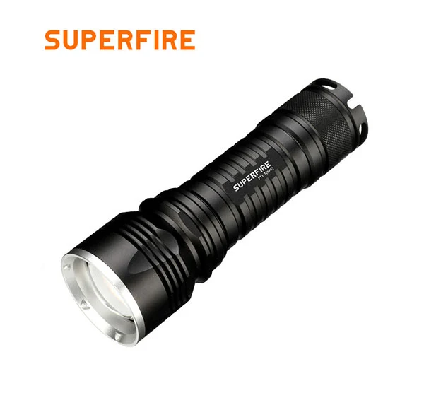 SUPERFIRE F11-T 10W Cree LED Linterna de zoom recargable