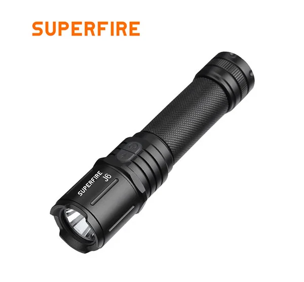 SUPERFIRE J6 Lúmenes 270 Linterna LED táctica impermeable de emergencia