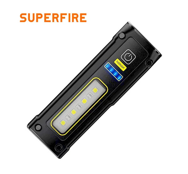 SUPERFIRE EF01 Lúmenes 470 Pequeña linterna magnética COB