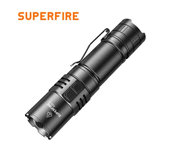 SUPERFIRE A22-S IP43 impermeable zoomable Eagle Eye Linterna