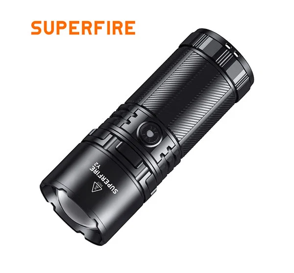 SUPERFIRE Y2 1355 lúmenes linterna de larga distancia de alta potencia recargable
